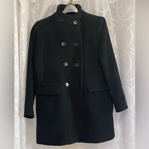 Talbots size 10 Petite wool coat Black